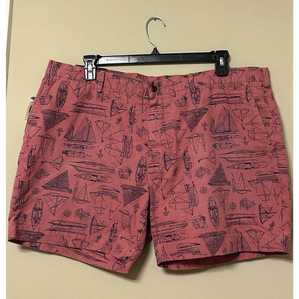 Polo Ralph Lauren Naval Nautical Sailboat Sail Boat Shorts Mens Sz 42” 6” Inseam